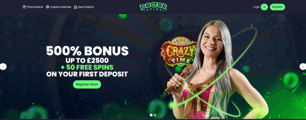 Doctor Spins Casino screenshot