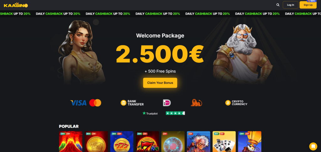 Kaasino screenshot